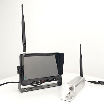 2412MHz - 2484MHz نظام الكاميرا اللاسلكية للشاحنات 7 بوصة كاميرا الرؤية الخلفية اللاسلكية