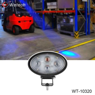 ضوء النقطة الزرقاء 20W 10V - 80V ضوء النقطة الزرقاء مع تحذير منطقة السلامة من الاصطدام