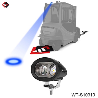 ضوء النقطة الزرقاء الوقائية للماء 10W LED Blue Spot Light 10V - 80V مع غطاء الألومنيوم المسالك