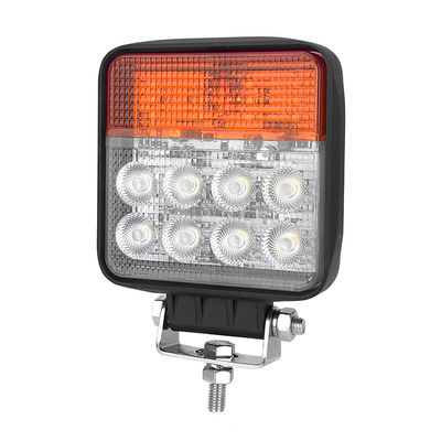 ضوء عمل LED مضاد للماء 12V 24V DC 24W ضوء فيضان مع إشارة التحول وتصميم دائم