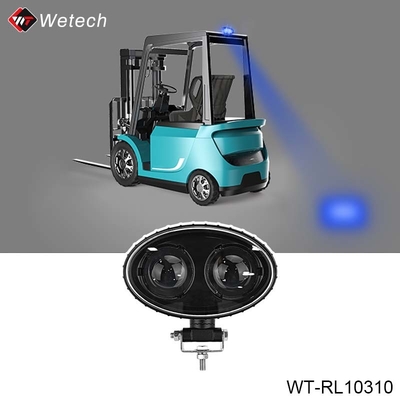 PMMA العدسة مقاومة للماء IP67 الأزرق LED Spot Light WT-RL10310 للشاحنات والمعدات الهندسية