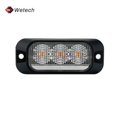 مصباح فلاش IP67 وامض باللون العنبري LED 12V 24V مصباح وامض للشاحنة