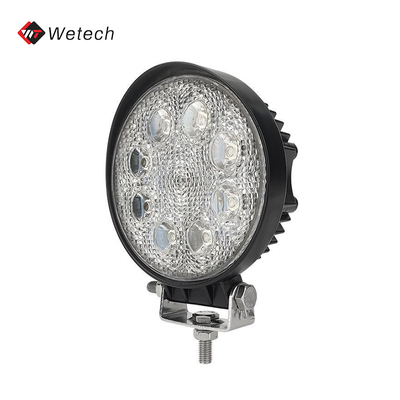 ضوء LED عملي مستدير ضوء LED مساعد مقاوم للماء 24W مع غطاء الألومنيوم