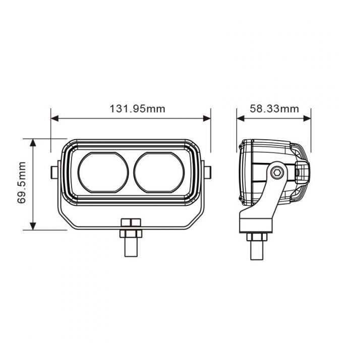 High Visibility LED رافعة شوكية Safety ضوء Bar DC 10-80V China Factory Direct