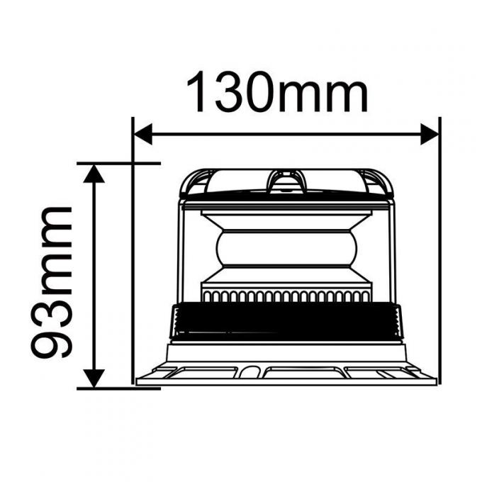 High-Intensity Vehicle Warning ضوء DC 10-110V for رافعة شوكيةs/Tractors/Excavators