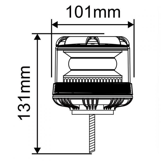 DC 12V 24V LED Beacon Flashing Warning ضوء for Tractor