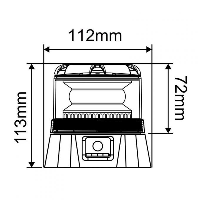 ECE R65 Rechargeable Flashing Beacon Warning ضوء China