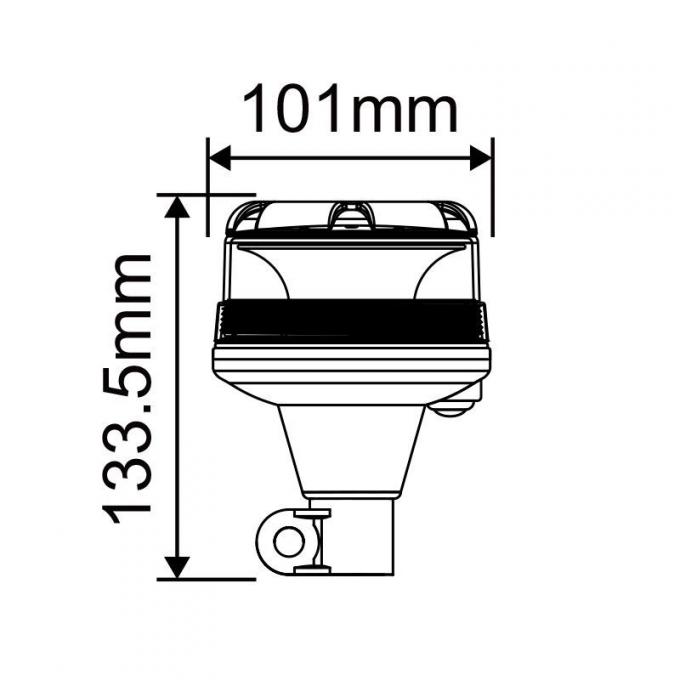 Multifunction Rotating Flashing Amber Beacon Signal ضوء China