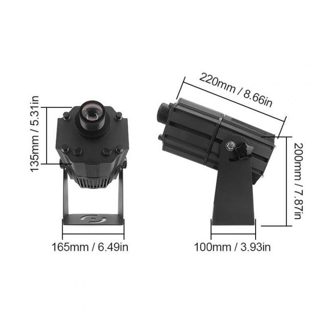 80W Free Design Custom Logo LED Gobo Projector Advertising ضوءs Outdoor Waterproof IP65
