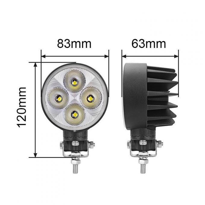 Waterproof Tractor Truck 40W Work ضوء Flood Beam Headضوء