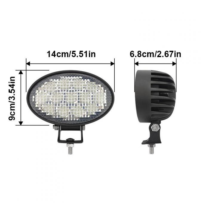 High Quality Oval 39W LED Working ضوء على الطرق الوعرة Harvester Tractor