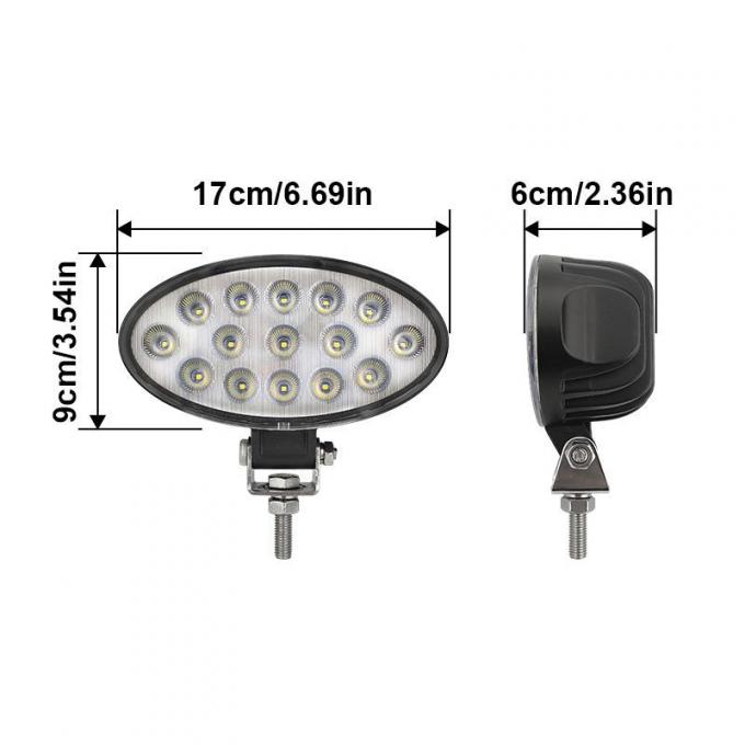 75W 10-36V DC Oval Tractor رافعة شوكية LED Working ضوء