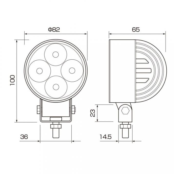 12W 10-36V DC Waterproof LED Work ضوء for رافعة شوكية China