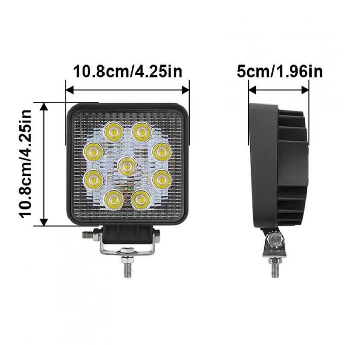 DC 12V 24V 27W Tractor رافعة شوكية LED Working ضوء LED Headضوء