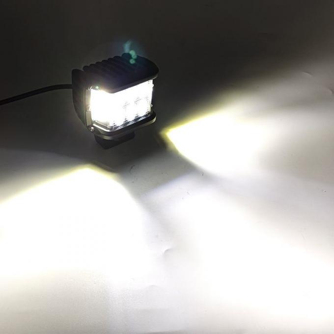 36W 12V 24V Flood Beam Dual Color Side Strobe LED Working ضوء
