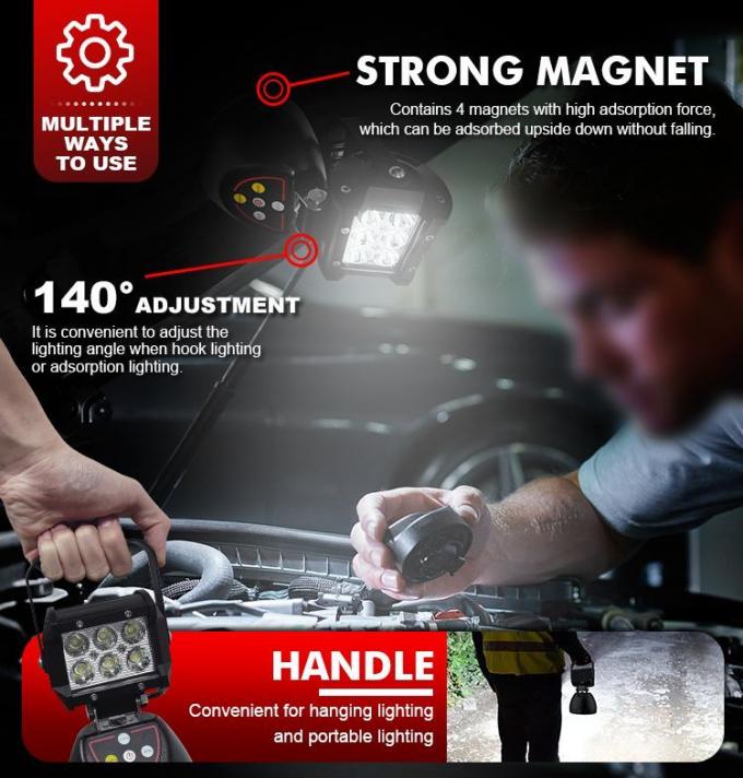Flashضوء Portable Rechargeable Camping ضوء Emergency Outdoor LED Searchضوء
