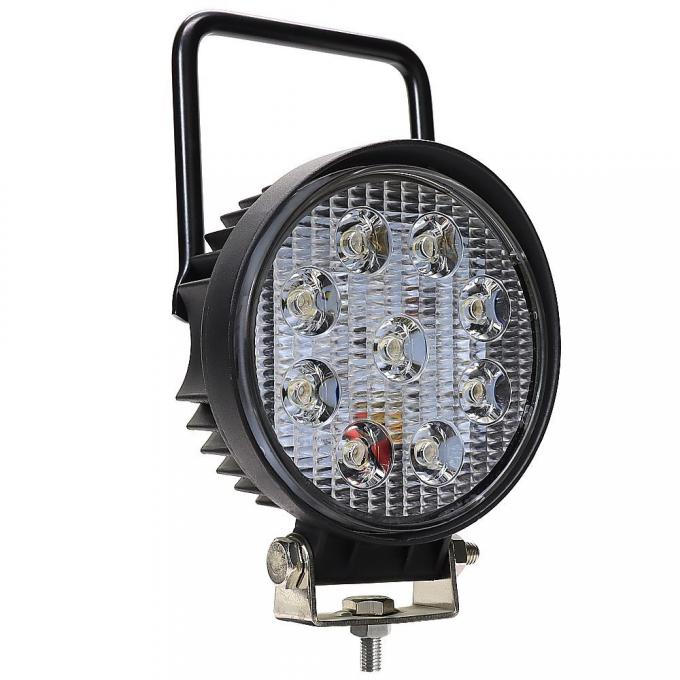 4 Inch 27W Round Portable LED Work ضوء بقعة Magnetic Base 12V 24V