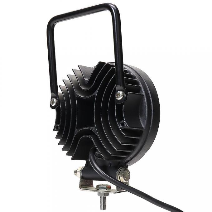 4 Inch 27W Round Portable LED Work ضوء بقعة Magnetic Base 12V 24V