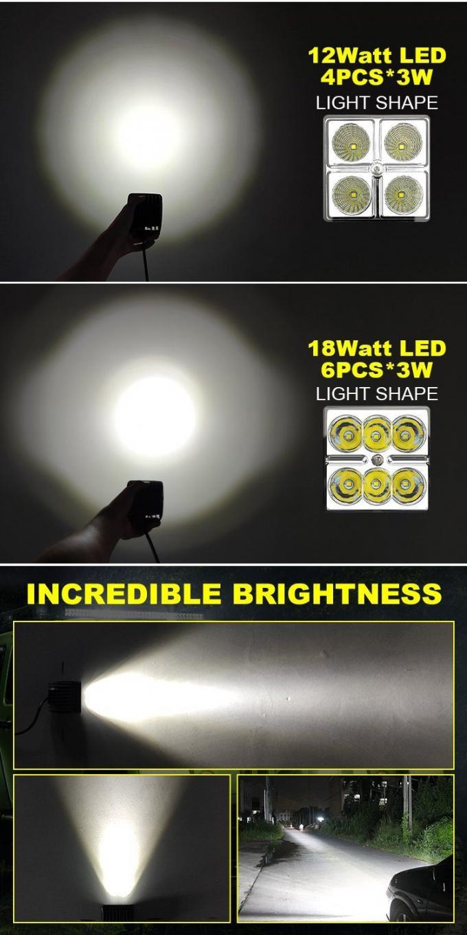 4PCS 12W High Power Flush Mount LED Work ضوء China