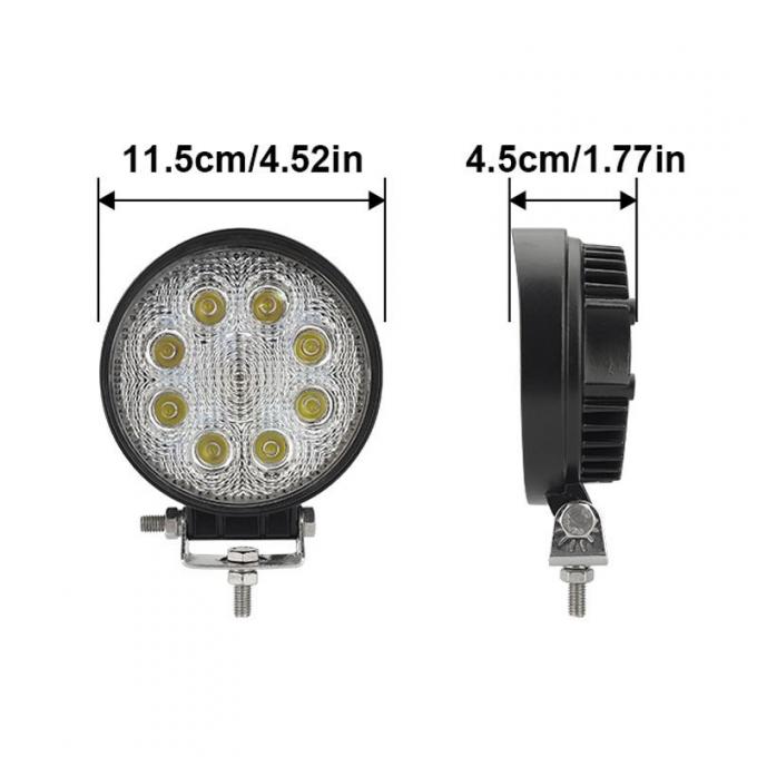 رافعة شوكية LED Round Auxiliary ضوء 24W Waterproof LED Working ضوء رافعة شوكية ضوء