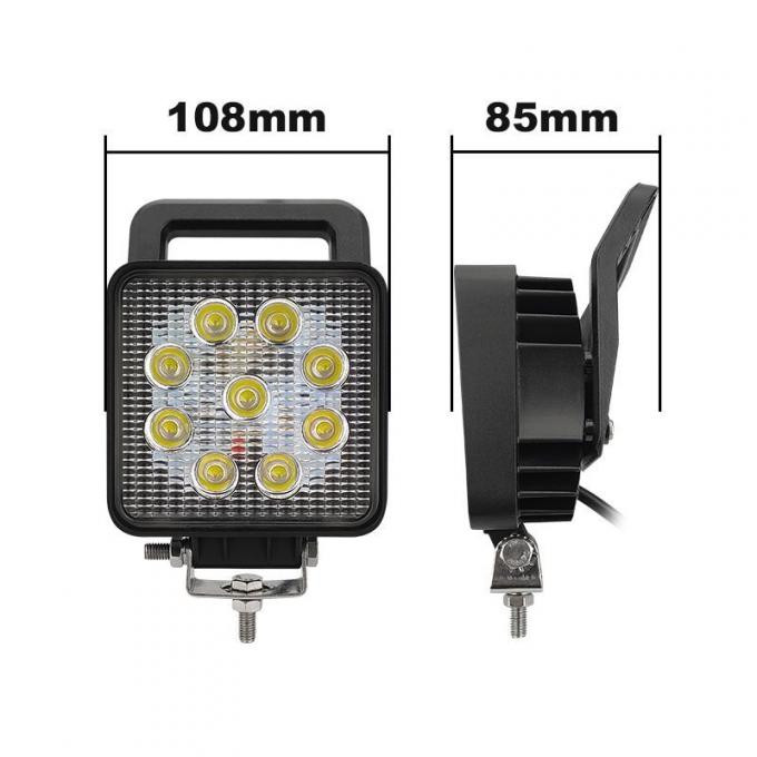 27W Square Tractor بقعة/Flood ضوء Headضوء LED Work ضوء with Switch
