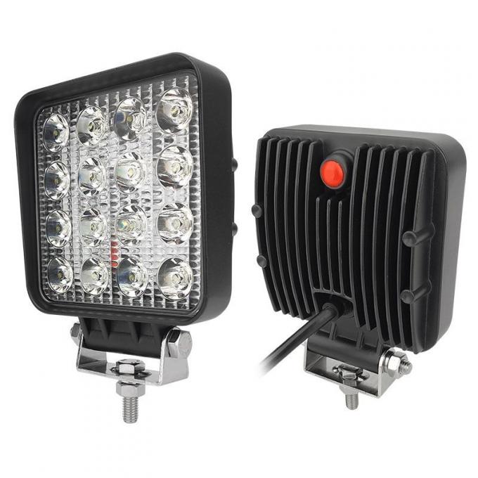 48W Agriculture Tractor Sweeper Vehicle LED Work ضوء with Switch