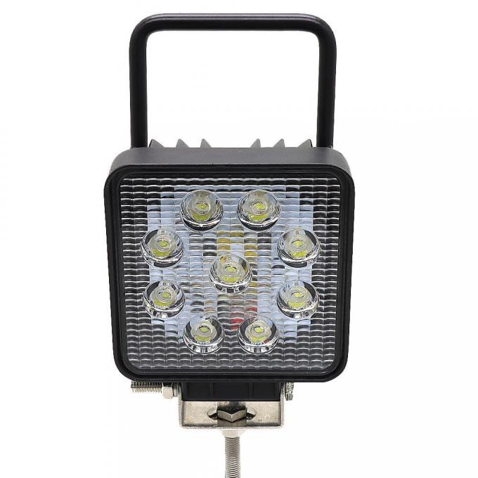 Square LED Work ضوء 27W with on/off Switch and Handheld 10-36V