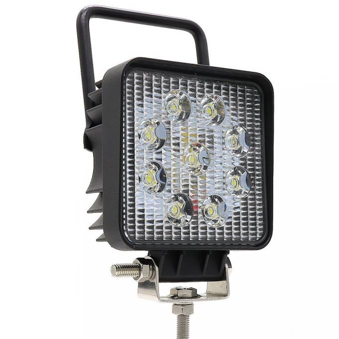Square LED Work ضوء 27W with on/off Switch and Handheld 10-36V