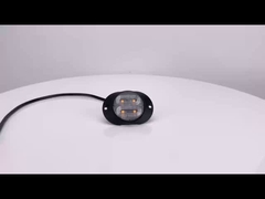 WT-TC10912-1 مصابيح فلاش 12 فولت 24 فولت LED Amber Strobe Warning Light للشاحنات 3m Sticker