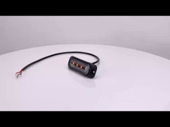 WT-TC10912-2 الضوء الوهمي الجانبي 12V - 24V مصابيح التحذير LED IP67 مصباح التحذير للسيارة